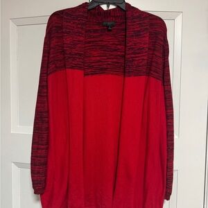 Worthington Red and Black Women's Cardigan